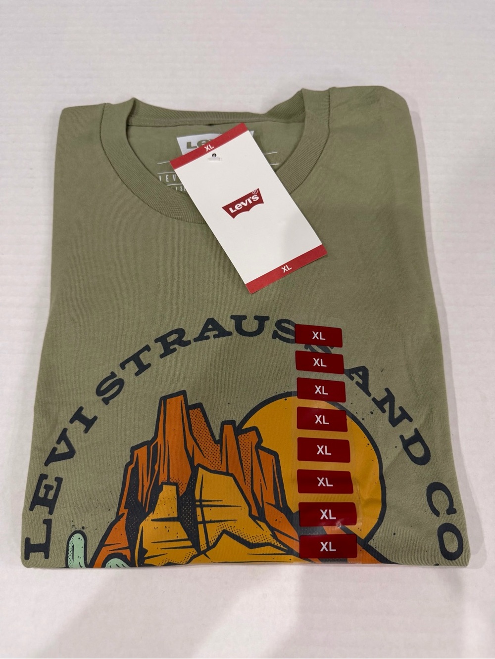 Levi's Olive Green Desert Graphic Short Sleeve Tee